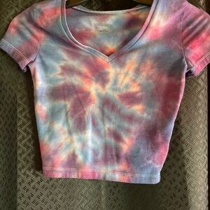 Wild Fable Multicolor Tie-Dye Crop Top